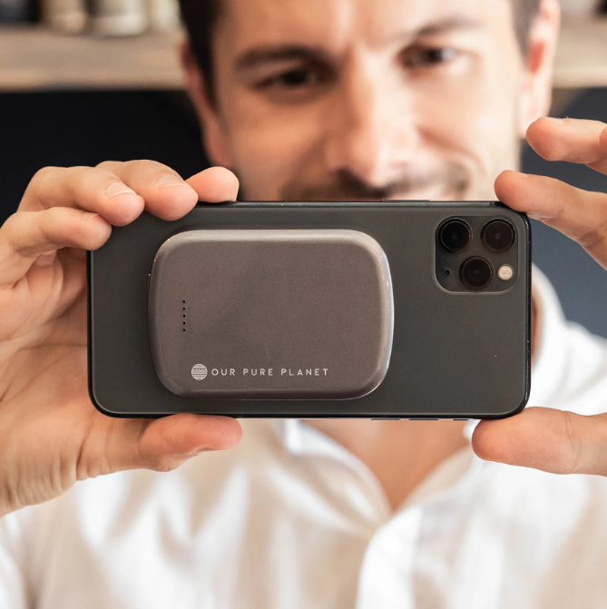 Our Pure Planet 10,000mAh Eco-friendly Wireless Power Bank 18W