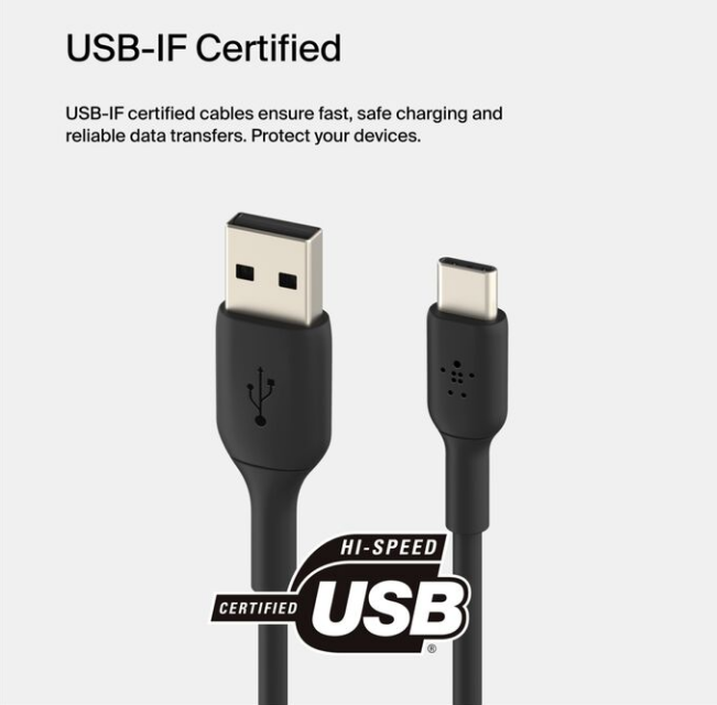 Belkin BoostCharge USB-C to USB-A 12W 2m