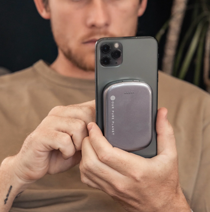 Our Pure Planet 5000mAh Eco-friendly Wireless Power Bank 18W