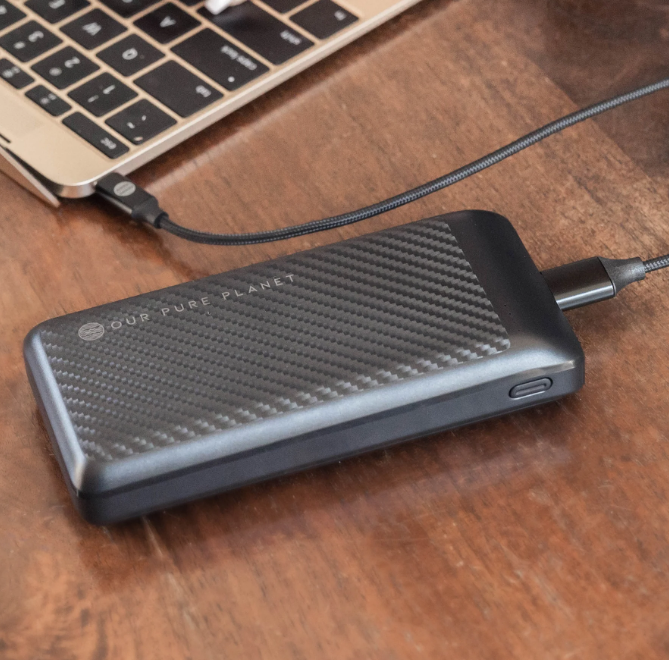 Our Pure Planet 20,000mAh Eco-friendly Power Bank 18W Black
