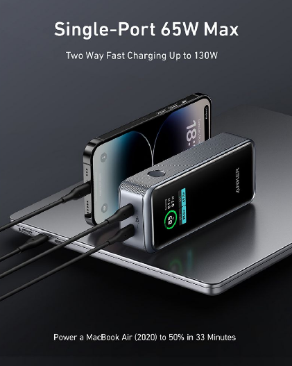 Anker 12,000mAh Prime Powerbank 130W Black